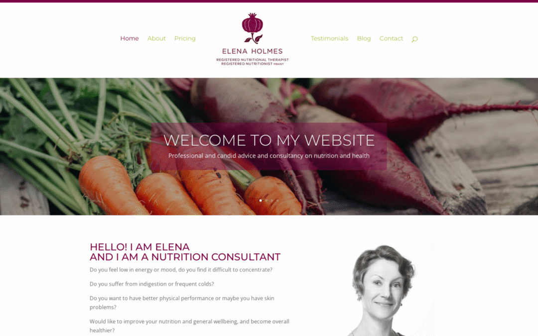 Elena Health & Food: Wix to WordPress Migration